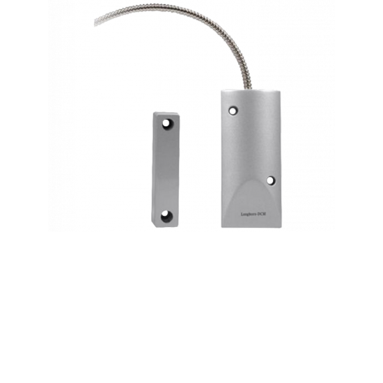 Sensor Magnetico de Cortina Horn HO-03I, Metalico, NC Compatible con Paneles IHORN/ RISCO/ DSC/ Bosch