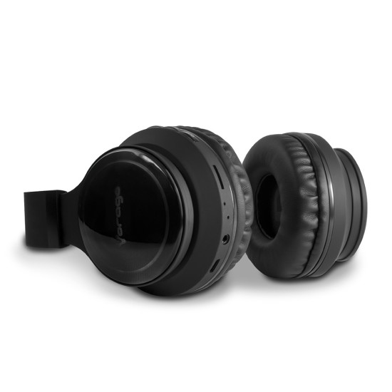 Diadema con Microfono Inalambrico Vorago HPB-201-LED Bluetooth Color Negro