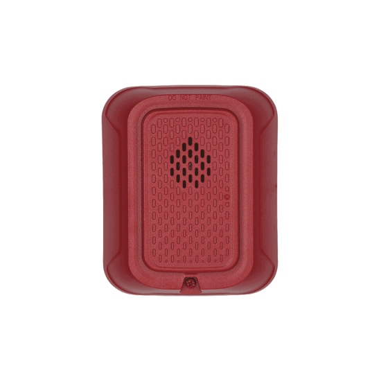 Sirena Para Montaje en Pared System Sensor HR-L 12/24VCD Color Rojo