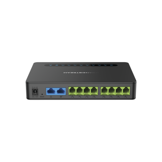 Gateway de 8 puertos FXS con Router NAT y doble puerto de red Gigabit, HT818