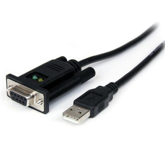 Cable Startech USB a modem nulo null serial DB9 RS232