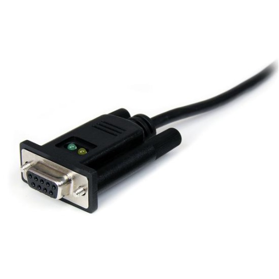 Cable Startech USB a modem nulo null serial DB9 RS232