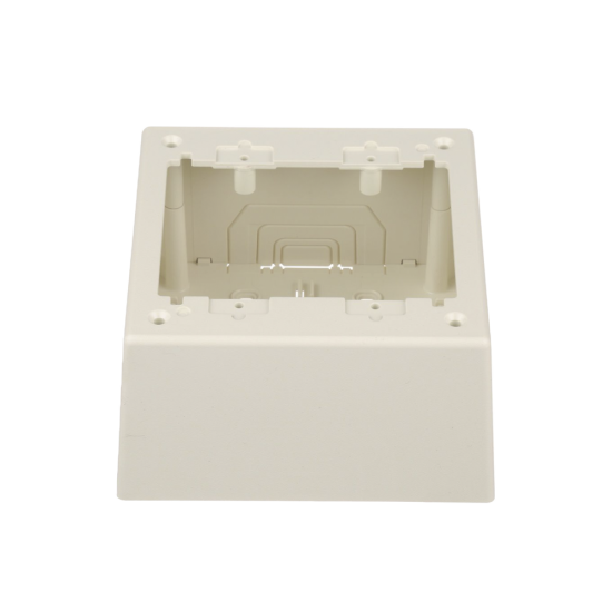 Caja de Pared Superficial Doble con Divisor Opcional Panduit JBP2DIW Uso Universal con Placas de Pared Color Blanco Mate