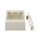 Caja de Pared Superficial Doble con Divisor Opcional Panduit JBP2DIW Uso Universal con Placas de Pared Color Blanco Mate