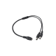 Cable con conector jack hembra 3.5mm con 2 salidas de jack macho, JRF51