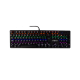 Teclado mecánico Game Factor KBG400-BL, rainbow, switch blue, USB, negro, 