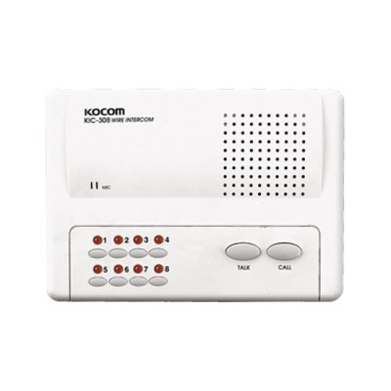 Sistema de intercomunicador para 8 extensiones, KIC-308