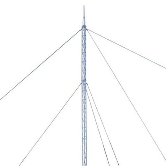 Kit de Torre Arriostrada de Piso 24MTS. con STZ30G Galvanizado por Inmersion en Caliente, sin Retenida KTZ-30G-024P