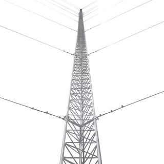 Kit de Torre Arriostrada de Piso de 18 m Altura con Tramo STZ35G Galvanizada por Inmersión en Caliente (No incluye retenida), KTZ-35G-018