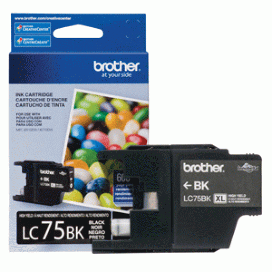 Cartucho de tinta Brother LC75BK color negro