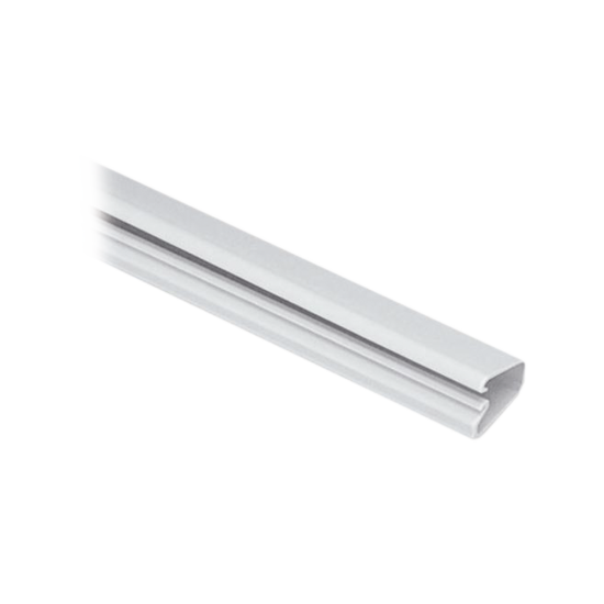 Canaleta LD5 de PVC rígido Panduit con cinta adhesiva para instalación sin herramientas, 26x15x1828.8mm, color blanco mate, LD5IW6-A