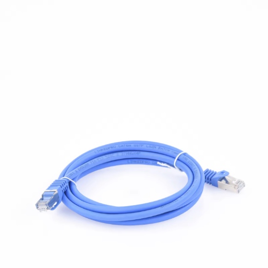 Cable Patch Cord CAT6A 10G Blindado 2M Color Azul, LP-STP-6A-200BU