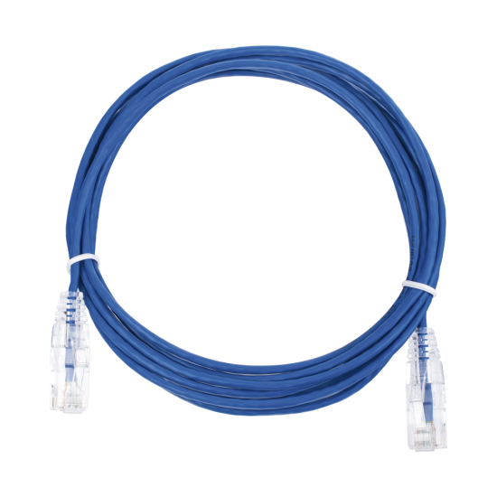 Cable de red UTP Cat6 de 3m azul Linkedpro LP-UT6-300-BU28, diámetro reducido (28 awg)