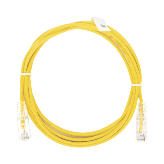 Cable de Parcheo Slim UTP CAT6 Linkedpro 28AWG 3 Metros Color Amarillo, LP-UT6-300-YE-28
