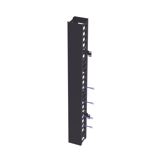Kit Organizador Vertical Sencillo Para Rack Abierto de 24 Unidades, LPCV-24S-DR