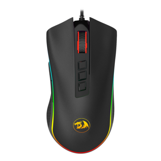 Mouse Gamer Redragon M711 Cobra Chroma RGB/ Óptico/ 8 Botones/ USB/ 10,000DPI/ Color Negro