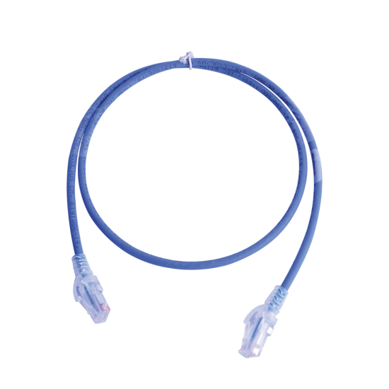 Cable de red MC6 modular Cat6, CM/LS0H, azul 1m, MC6-03-06B