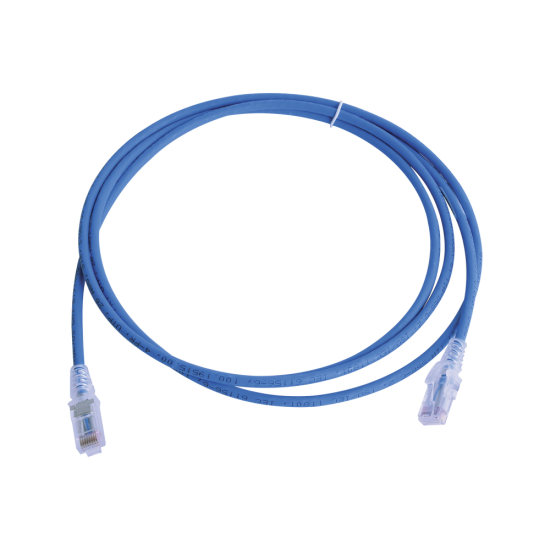 Cable de red MC6 Modular Cat6, CM/LS0H, azul, 2m, MC6-07-06B