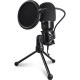 Microfono Game Factor MCG601 para Streaming/ Stand/ Anti POP/ Negro/ USB