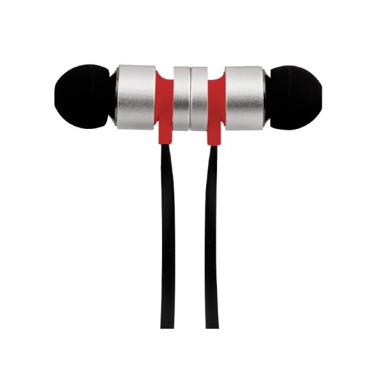 Audifonos Auriculares con Microfono Getttech Soft, Negro/ Rojo 3.5MM MI-1220R