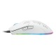 Mouse Game Factor MOG601 Gamer, RGB, color blanco, USB, MOG601-WH