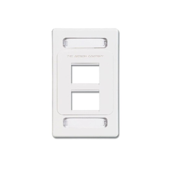 Placa de Pared Modular Max Siemon 4 Salidas Color Blanco, MX-F-PS-04-02