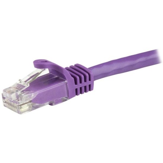 Cable de red STARTECH purpura Cat6 UTP ethernet gigabit RJ45 sin enganches latiguillo de 10m, N6PATC10MPL