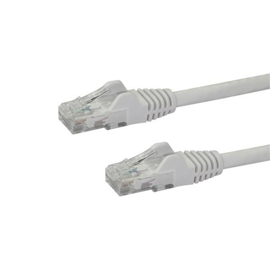 Cable de red Startech CAT6 UTP ethernet gigabit RJ45 sin enganches de 1.8m blanco, N6PATCH6WH