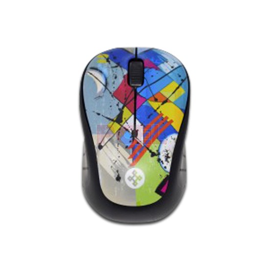 Mini Mouse Inalámbrico Naceb Technology NA-0118A Óptico Arty/ USB/ 1000DPI/ Multicolor