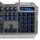 Kit teclado y mouse Gaming Naceb NA-0911, USB, metal, negro