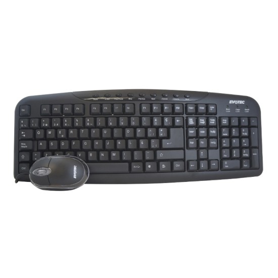 Kit teclado y mouse negro Naceb Technology NA-618