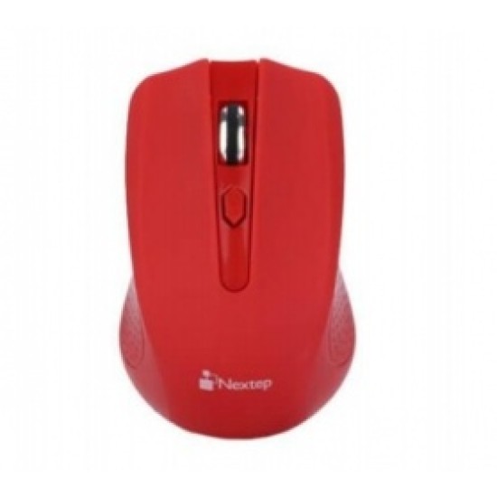 Mouse Inalámbrico Nextep NE-411 Óptico/ USB/ 1600DPI/ Color Rojo