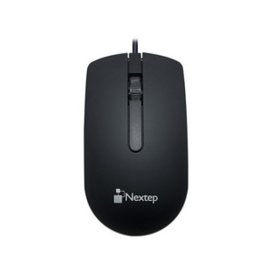 Mouse Alámbrico Nextep NE-414 USB/ Óptico/ 1000DPI/ Negro