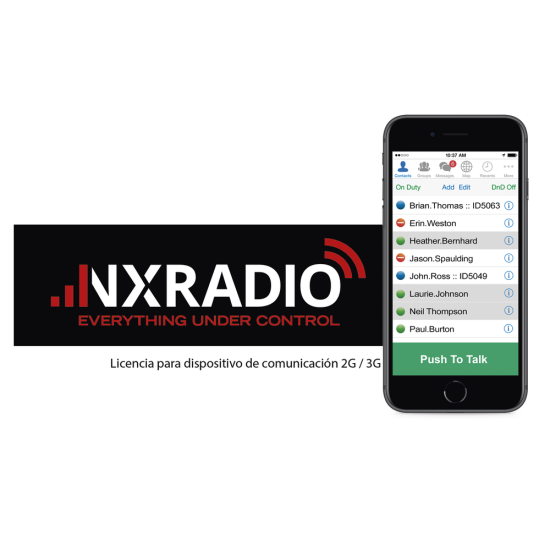 Plataforma de radiocomunicación para Android/ IOS/ ROIP, NXRADIO