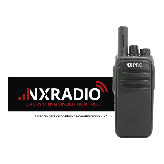 Plataforma de Radiocomunicación Profesional para Terminales TXR58A/TXR50A (Licenciamiento anual), TXPRO NXRADIOTERMINAL