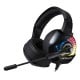 Diadema Audifono con Microfono Ocelot Gamer OGMH01, RGB, Negro, Cancelacion de Ruido, Ajustables, Adaptador de 2 Puntas, Over Ear