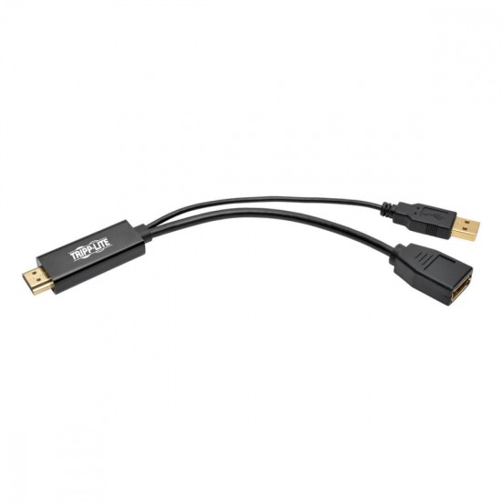 Adaptador HDMI Macho-Displayport/ USB a Hembra 15CM Negro Tripp Lite, P130-06N-DP-V2