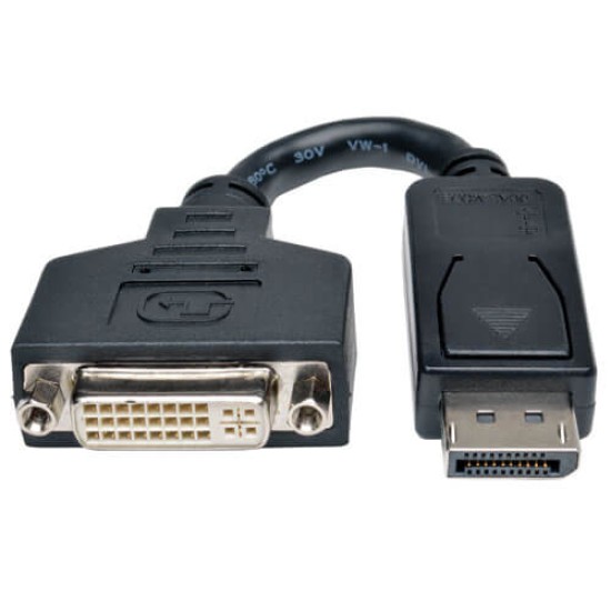 Adaptador de Cable DisplayPort a DVI, Convertidor para DP-M a DVI-I-F, 15.2 cm [6"]