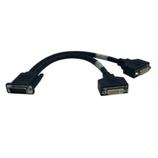 Cable divisor "Y" DMS-macho a 2X DVI-Hembra, 30 cm, P576-001