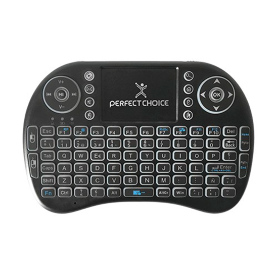 Mini teclado inalámbrico de entretenimiento para smart TV Perfect Choice, PC-201007