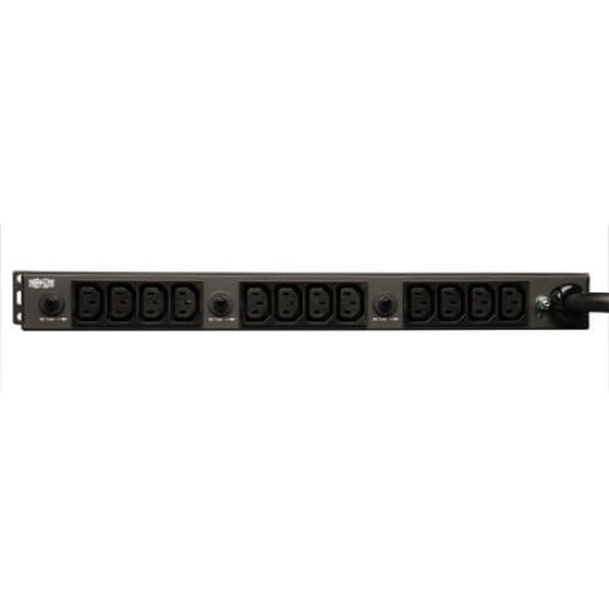 PDU monofásico básico Tripp Lite, 30A 208/240V, para instalación horizontal de 1U en rack, PDU1230
