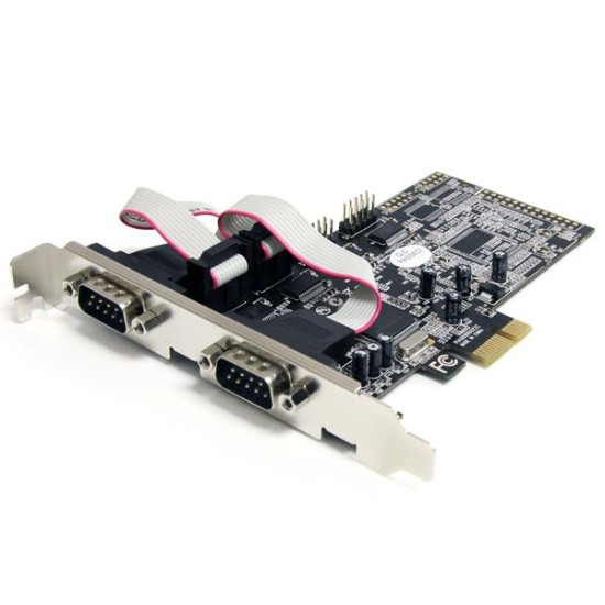 Tarjeta Adaptadora PCI Express PCIe de 4 Puertos Serial RS232 UART 16550 DB9, PEX4S553