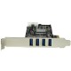 Tarjeta controladora PCI Express con 4 puertos USB 3.0 Startech PEXUSB3S42V