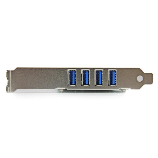Tarjeta Startech PCI Express PCI-E USB 3.0 con UASP 4 Puertos Alimentación SATA