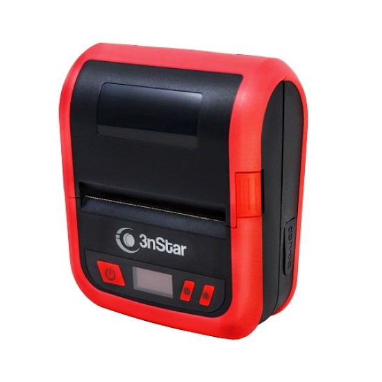 Impresora Movil de Recibos y Etiquetas Termica Directa 3NSTAR PPT305BT 203DPI/ USB/ Bluetooth/ Negro, Rojo