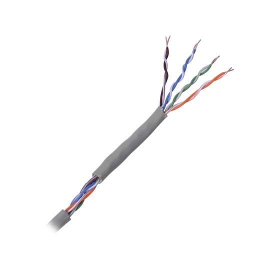 Bobina De Cable Cat5e Linkedpro Pro-Cat-5e De 305metros, Color Gris, Alto Desempeño, Interior