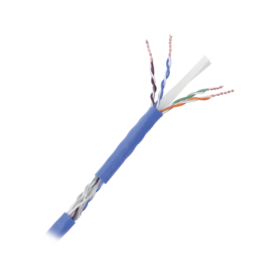 Bobina de cable UTP Cat.6 152.5 mts. para interior 23awg, azul