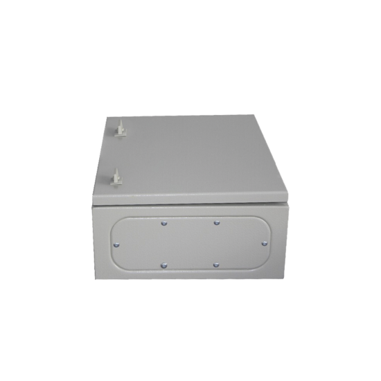 Gabinete de acero IP66 para intemperie (50x70x25cm), placa trasera interior y compuerta inferior atornillable Precision PST-5070-25A