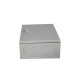 Gabinete de acero IP66 uso en intemperie (400x400x200mm) con placa trasera interior y compuerta inferior atornillable, PST-4040-20A