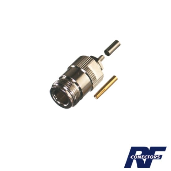 Conector N Hembra para cable RG-316 RF Industries,LTD RFN-1027-B